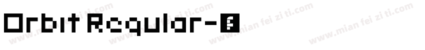 Orbit Regular字体转换